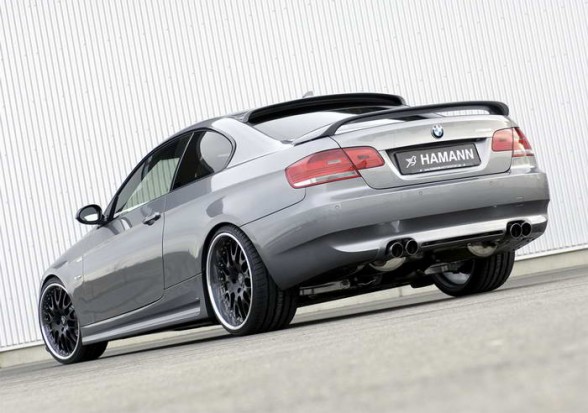 Rear Angle View of 2007 BMW 335i Coupe by Hamann