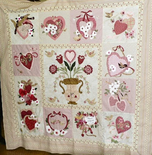 vintage valentine quilt