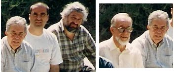Armando Rodrigues Pereira acompanhado de Paulo Barata, João Paulo e Rogério Waldemar