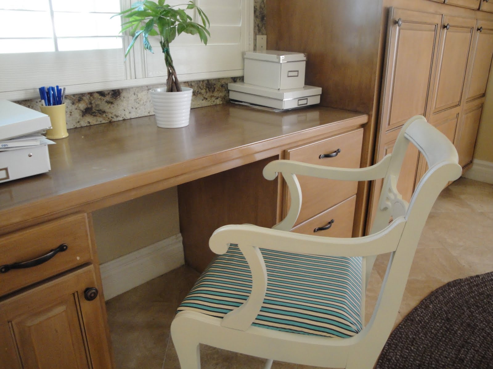 Kitchen Desk - Refinished Chair