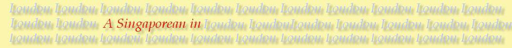 London Expat | London Singaporean