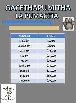 PRECIOS  (NO INCLUYEN IVA)
