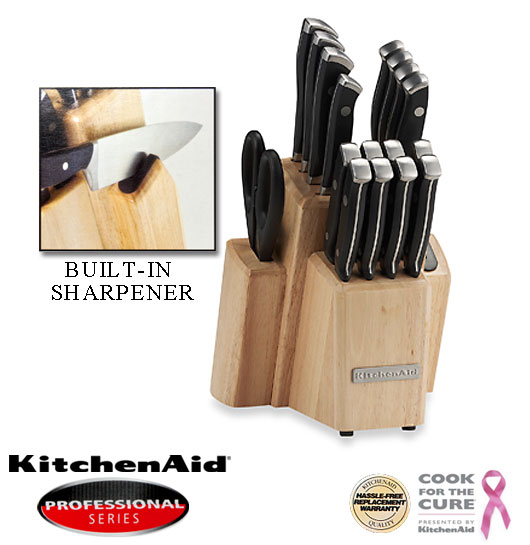 KitchenAid Riveted 18Piece Knife Set 59.99 Today Only