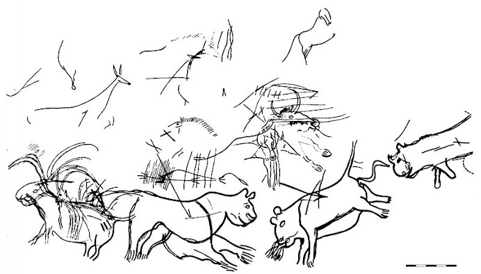 From "The Diverticule of the Felines" Lascaux Cave Art