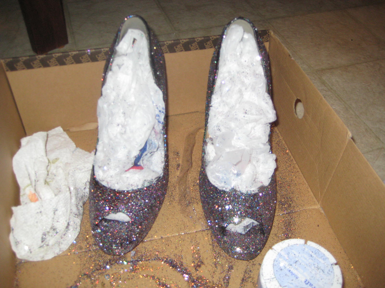 D+A wedding Glitter shoes!