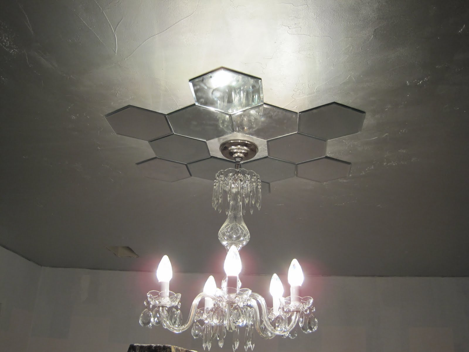 Faux Daddy Designs Mirrored Ceiling Medallion