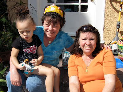 old lady wearing a tiara