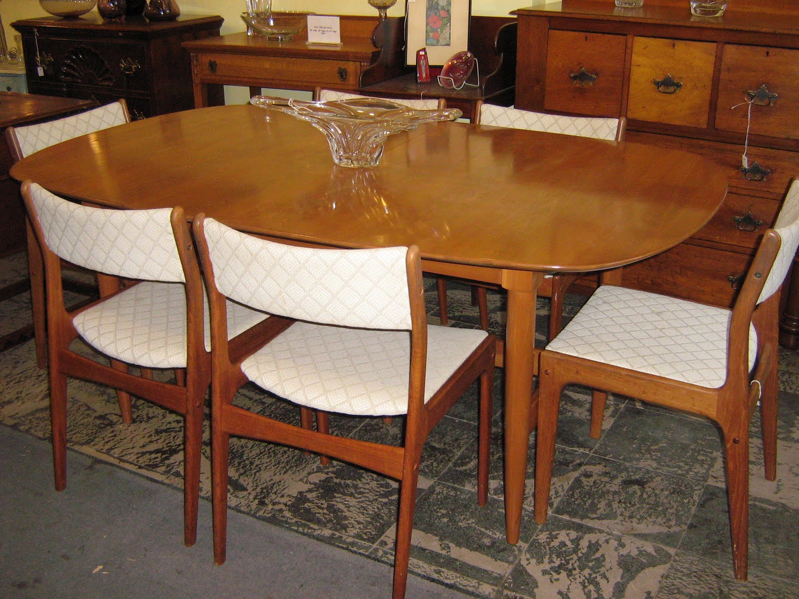 Funk & Gruven A Z 1950 s DANISH TEAK DINING SET SIGNED