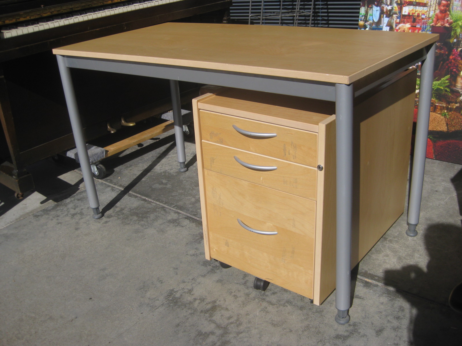 Uhuru Furniture Collectibles Sold Ikea Desk And Rolling File