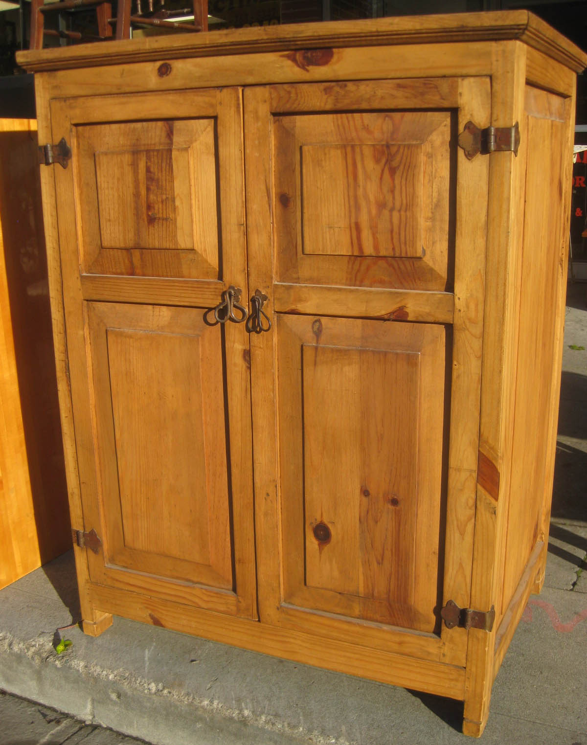 UHURU FURNITURE & COLLECTIBLES SOLD Pine TV Armoire 95