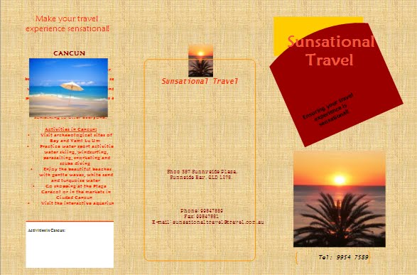 how to make a travel brochure on microsoft word