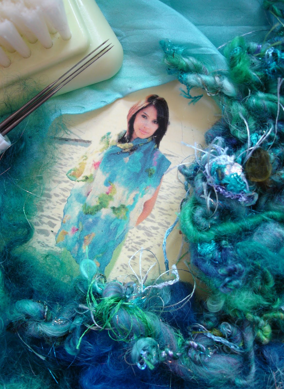 Knitique Silk NeedleFelted Scarf Class