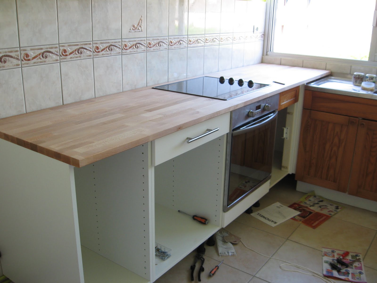 NicoTravaux Weekend 4 Montage cuisine Eléments bas et plan de travail