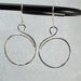silver swirl hoop earrings