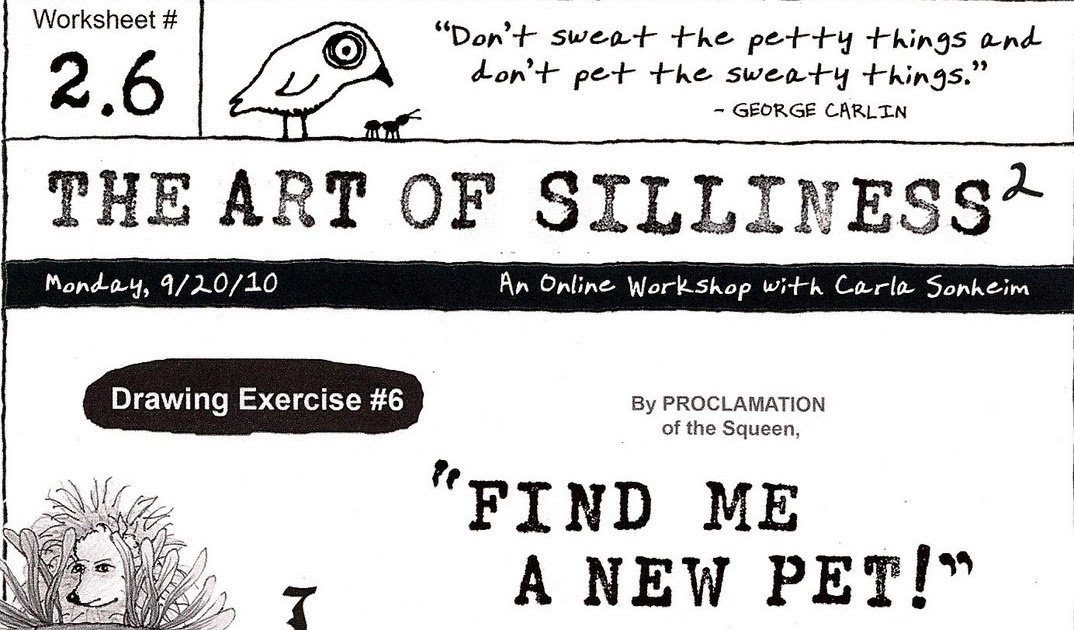 The Summers on 49th street The Art of Silliness Worksheet 2.6