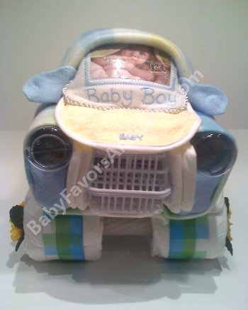Gift Ideas  Baby Shower on Baby Shower Gift Ideas  Car Diaper Cake Centerpiece Baby Shower Gifts