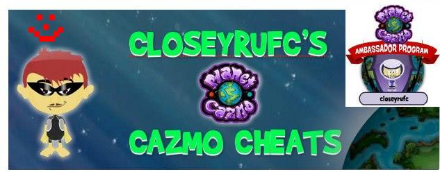 closeyrufc's amazing planetcazmo blog
