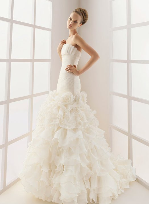 Mmm ruffles ruffles and more ruffles This gorgeous gown shows off 
