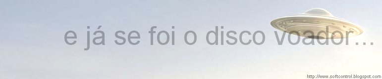 e já se foi o disco voador...