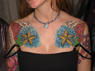 breast sexy girl tattoo