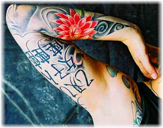 Right Arm with Character Japanese Tattoos