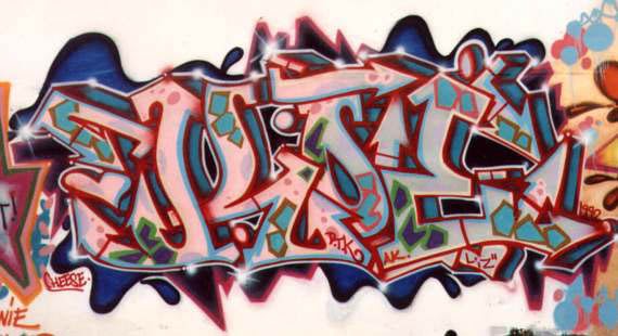 Grafiti New Most Mural Graffiti Name Tom
