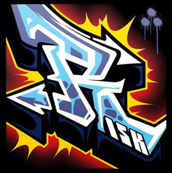 letter r in graffiti. Letter R is a graffiti
