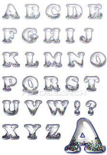 graffiti alphabet glass font