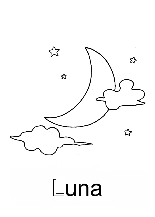 Letra l para colorear - Imagui