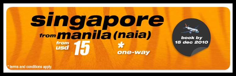 Asian Travel Adventures: Tiger Airway's Manila-NAIA to Singapore ...