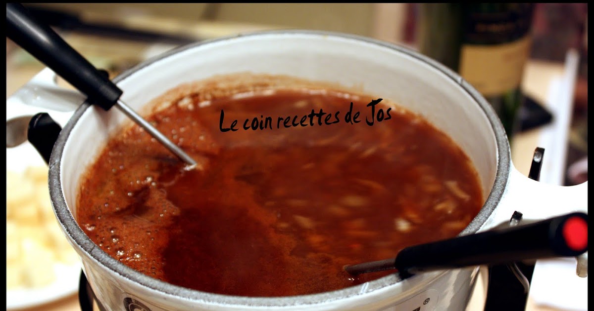 Le coin recettes de Jos BOUILLON À FONDUE CHINOISE
