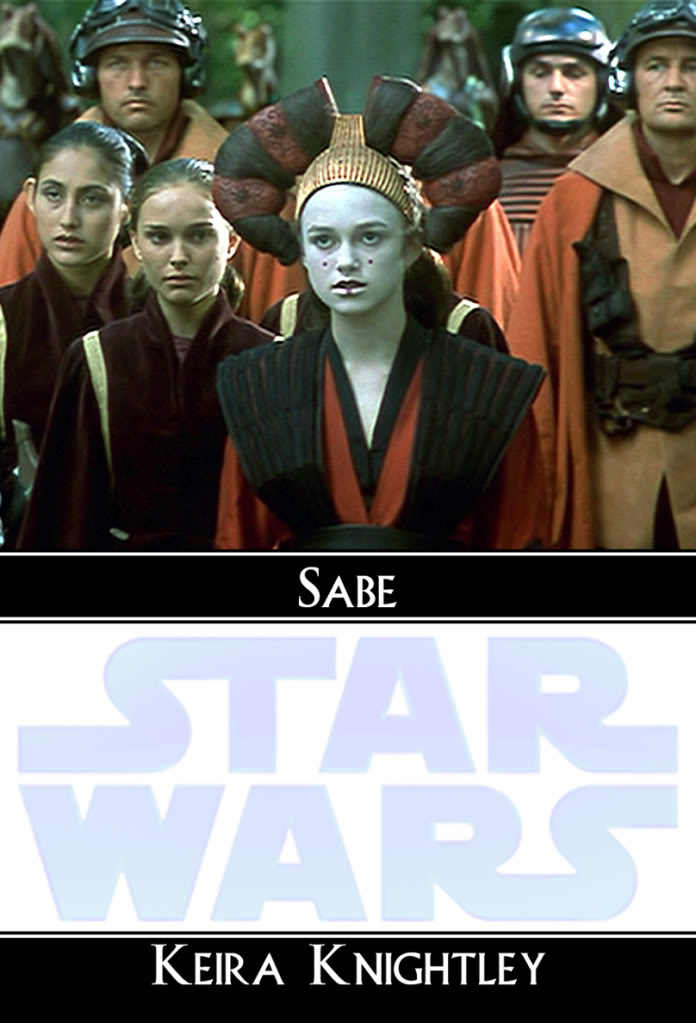 This same scene on Keira Knightley (SABE) STAR WARS Collecting Card.