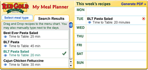 Free Interactive Meal Planner