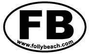 Free Folly Beach sticker