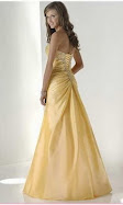 Yellow Formal Dress by Flirt Item no 4309