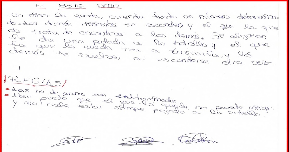 JUEGOS DE MI ESCUELA: JUEGO CUARTO: BOTE BOTE