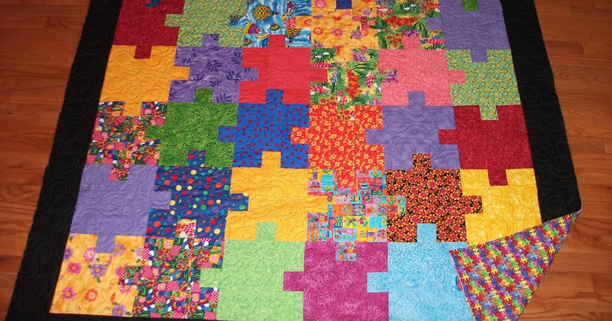 Around the Blocks Puzzle Quilt