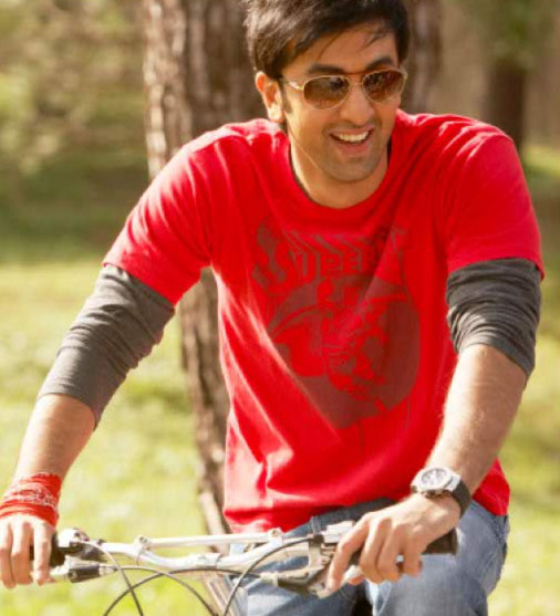 Ranbir Kapoor In Red T Shirt