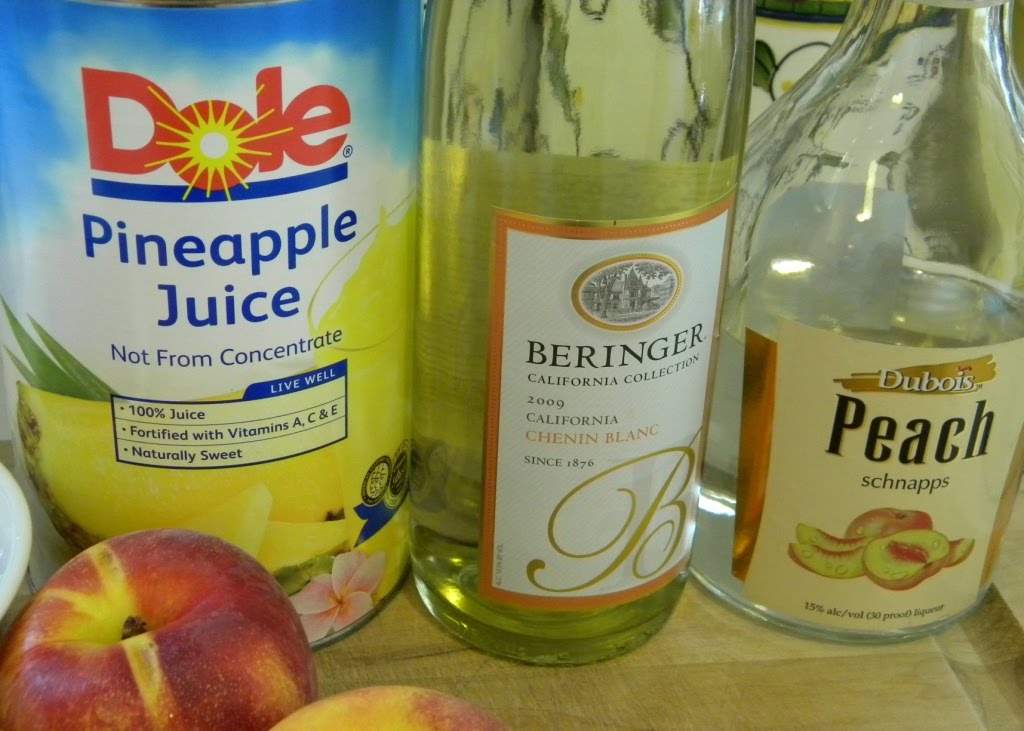 homework a creative blog Good Taste raspberry peach sangria