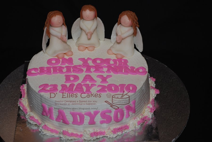 All to THE GLORY of GOD ANGELS CHRISTENING CAKE