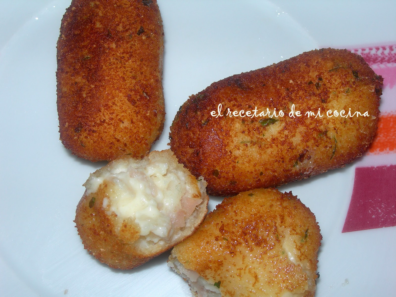 el recetario de mi cocina Croquetas de jamón de pavo y queso