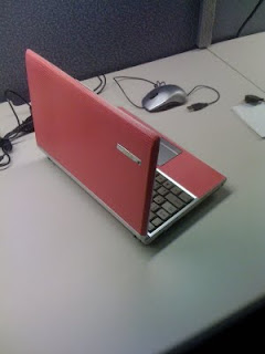 ASUS S6, pink leather, open