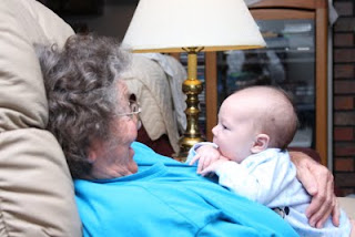 Mason and his great-grandmother