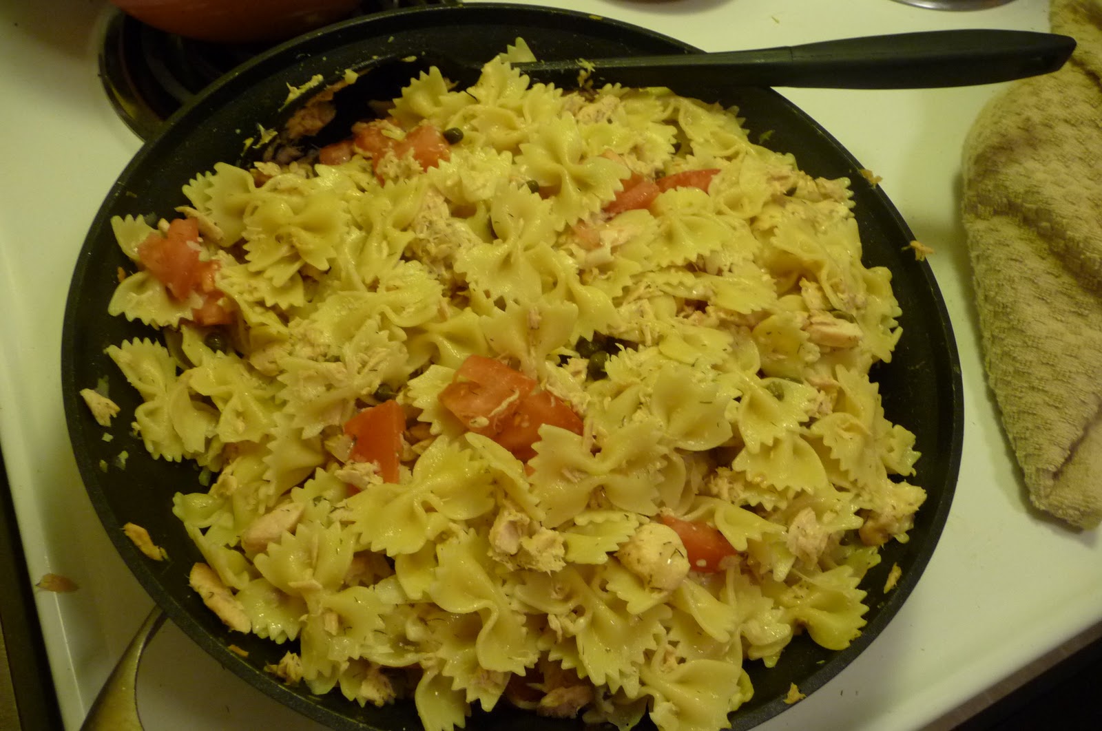 The Yummy Spoon Salmon Pasta with Lemon Caper Sauce