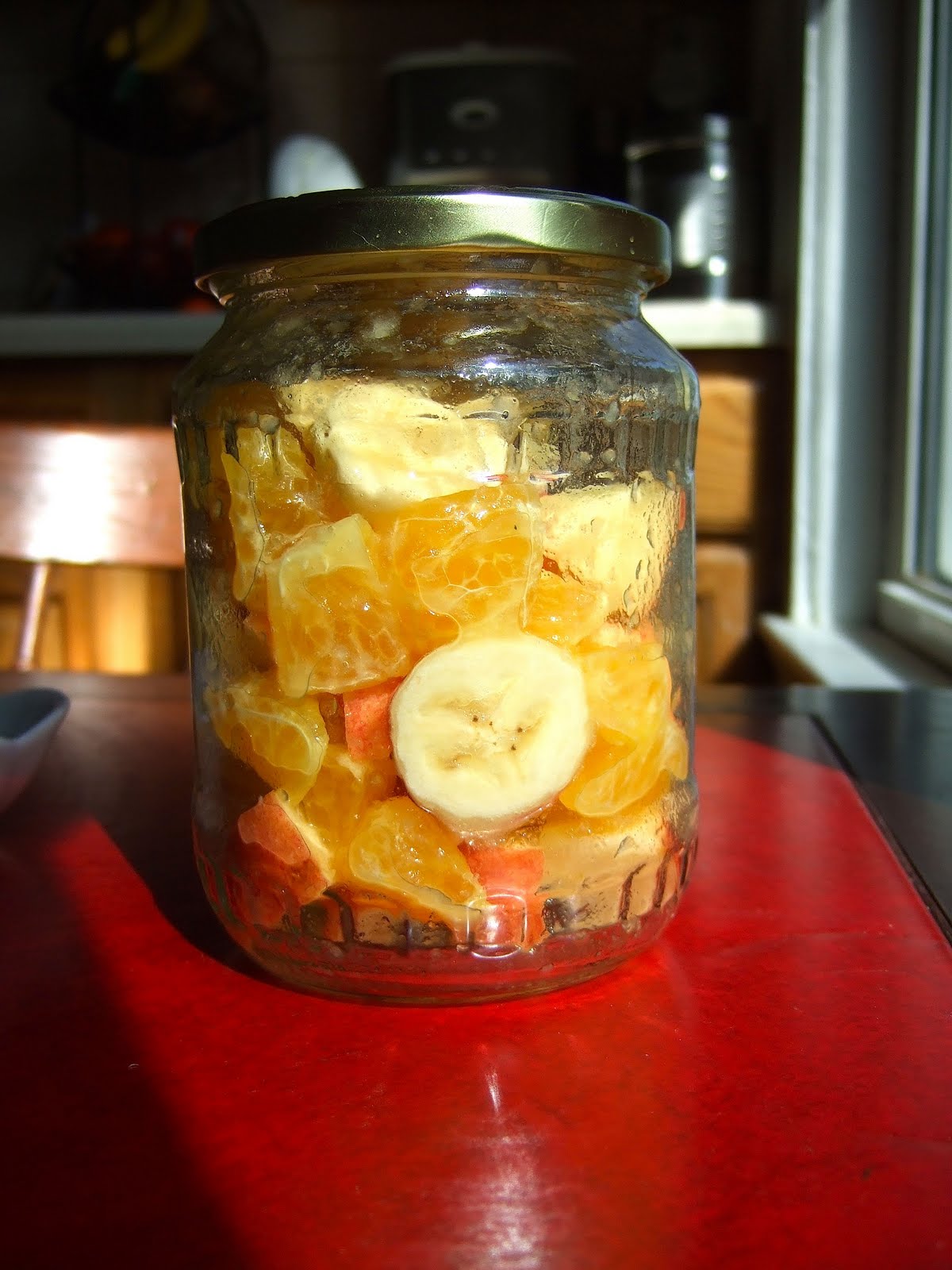 Vegan Foodie Breakfast in a Jar Fruit Salad
