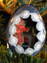 Egg done with Santa and Fireplace Cutouts