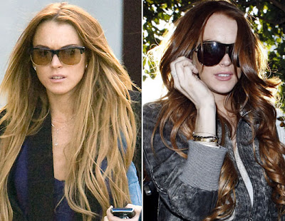 lindsay lohan hair color. Lindsay Lohan has gone
