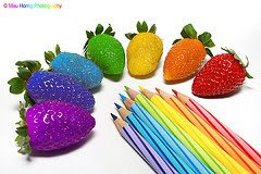 colourful of strawberry