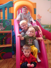 Fun at Carolyn's doctor's office playroom - Bailey and Caro's kids
