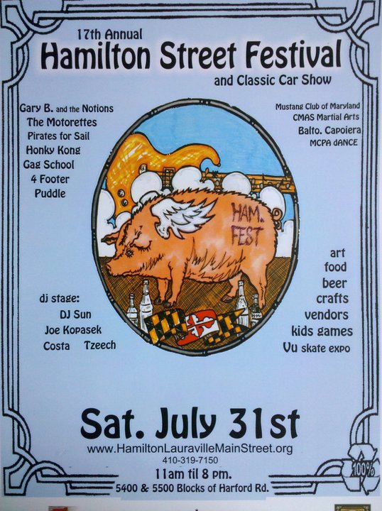 Harford Road, Hon: Hamilton Festival 2010 -- it's today, hon!